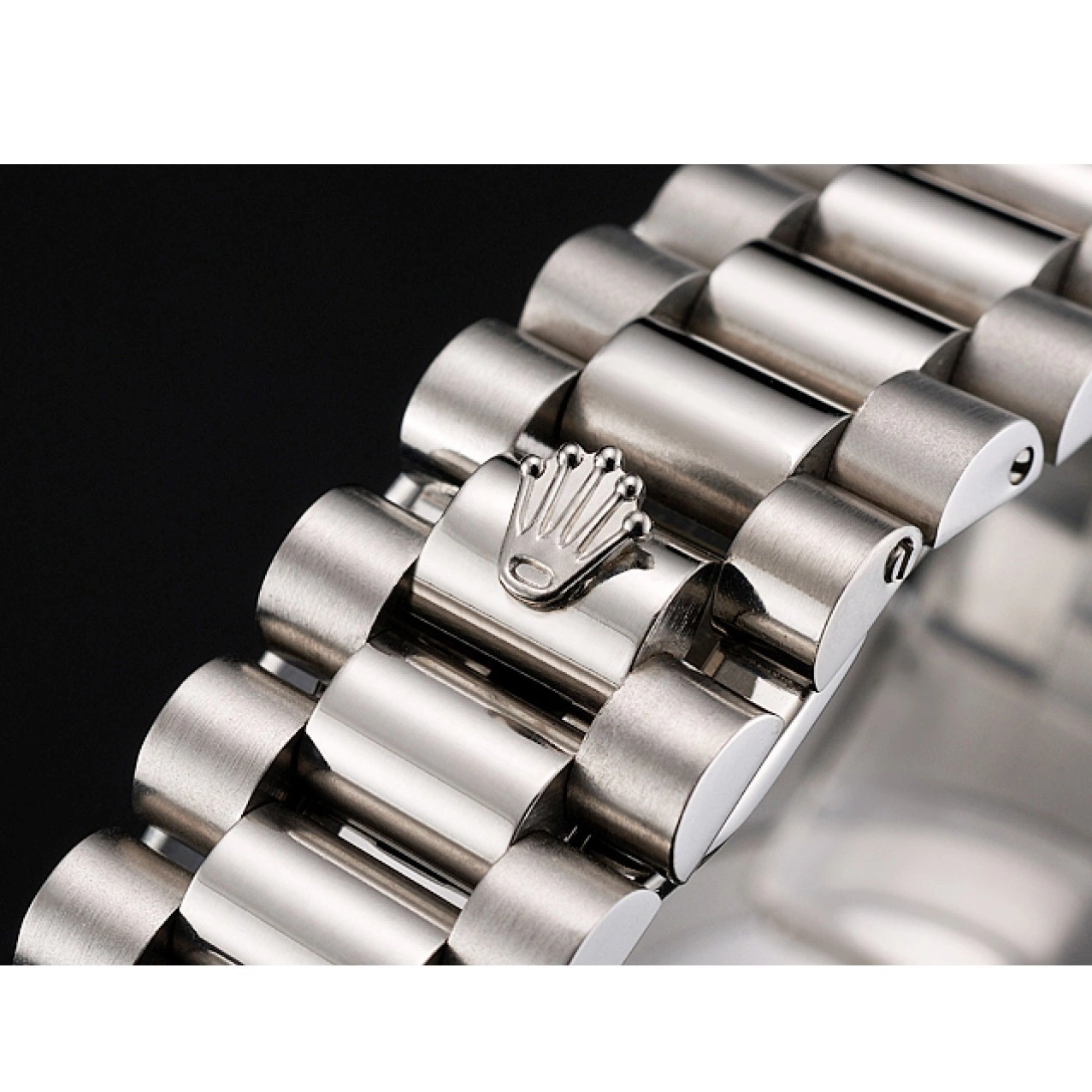 MiroTime 0712 Swiss Rolex Day Date 40 Platinum Ice Blue Dial Stainless Steel Case And Bracelet